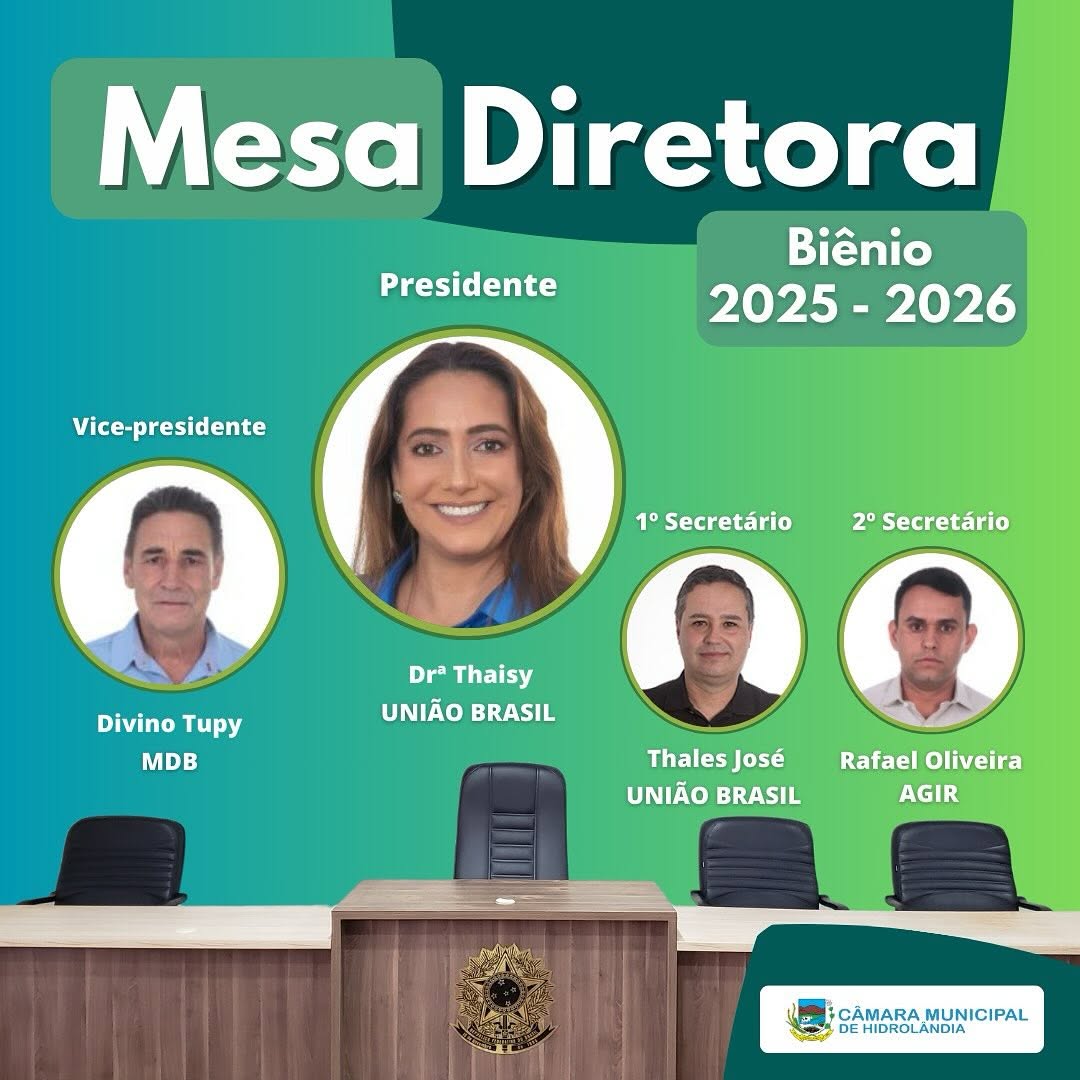 Eleição da Mesa Diretora (Biênio 2025/2026)